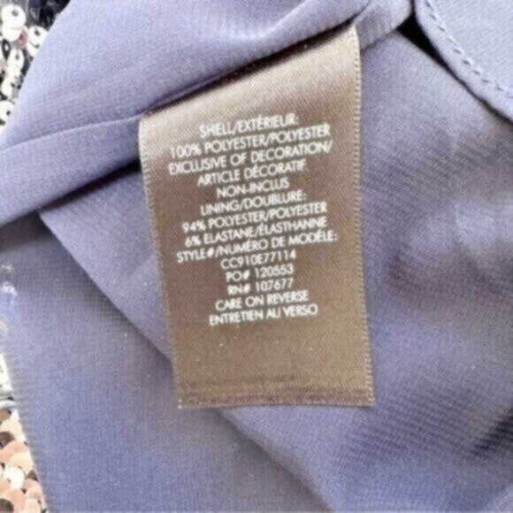 Alice + Oliva Elba Ombre Sequin Azure Multi Straight Wide Leg Pants Size S - Picture 12 of 12